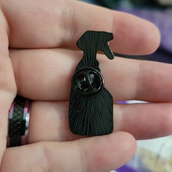 F*ckboi repellant spray bottle funny enamel lapel pin - Picture 2 of 2